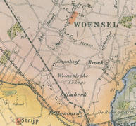 Plattegrond Woensel 1865